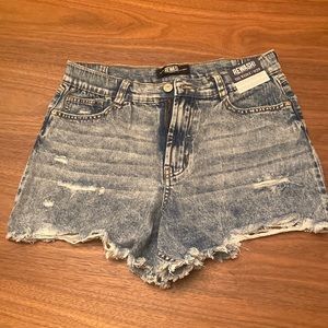 Super High Rise Retro Wedge Jean Shorts